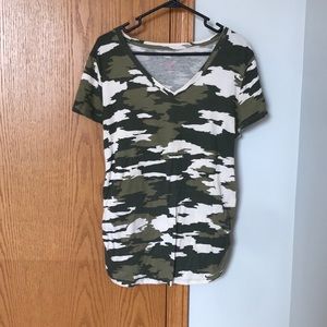 Camo maternity top